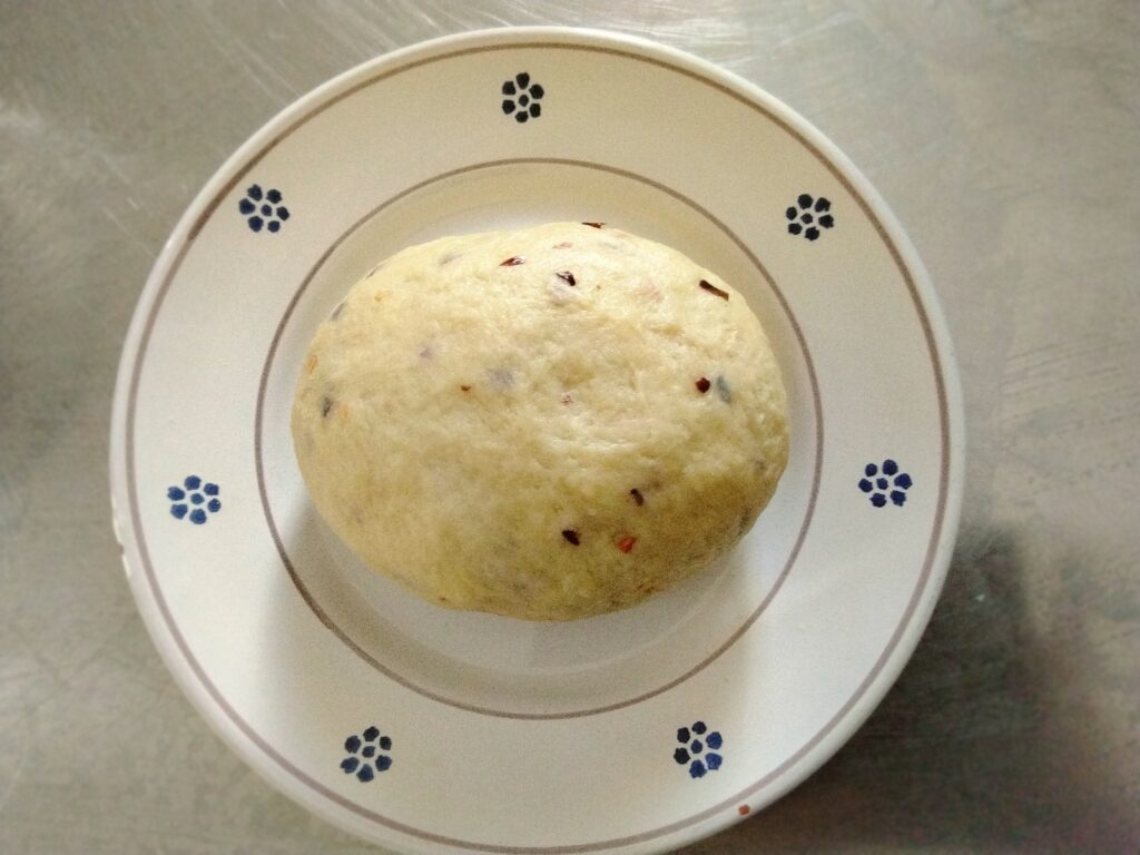 impasto tarallini a riposare