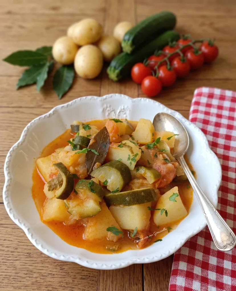 Patate e zucchine in umido 