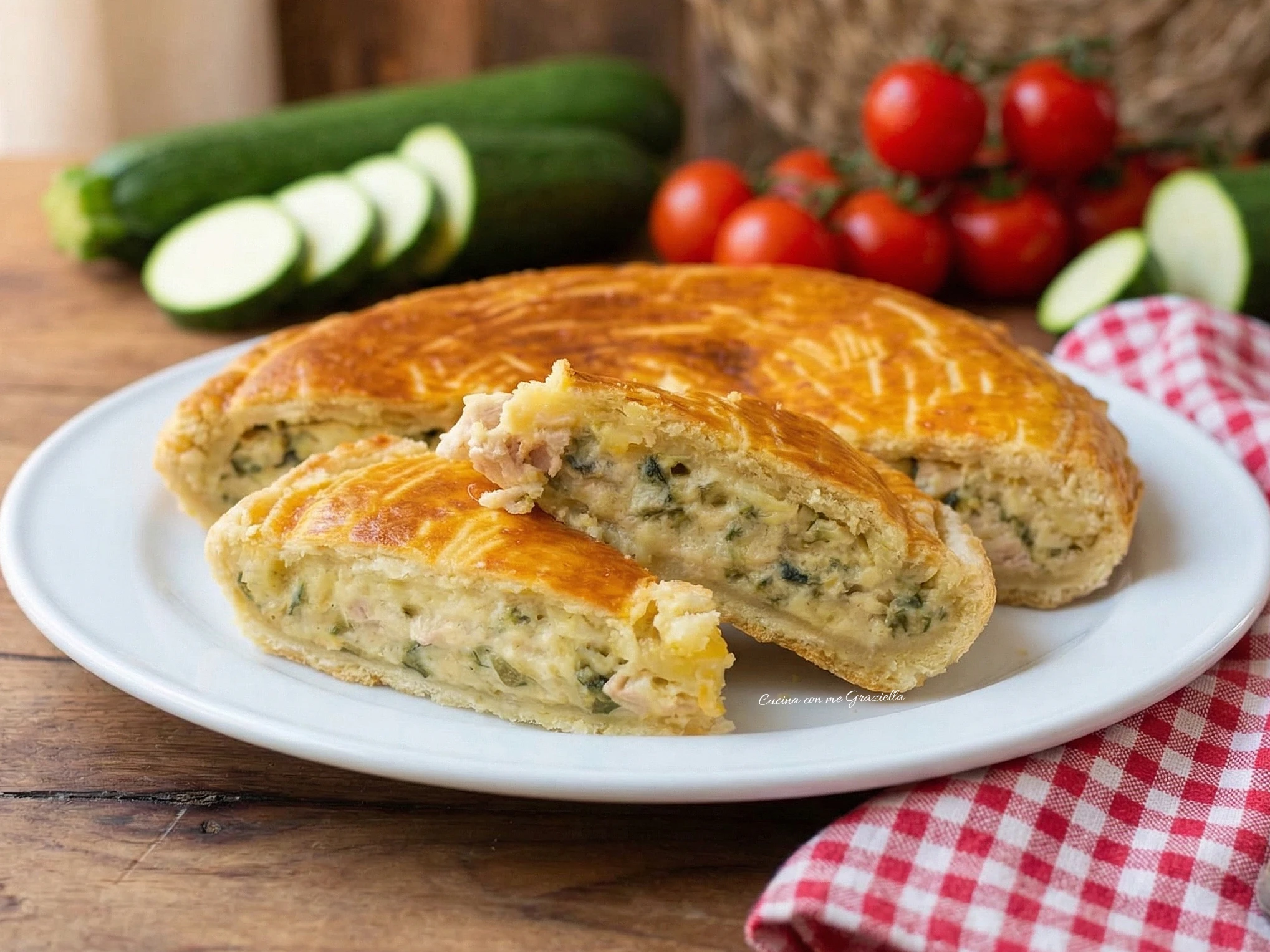 Pizza rustica tonno e zucchine