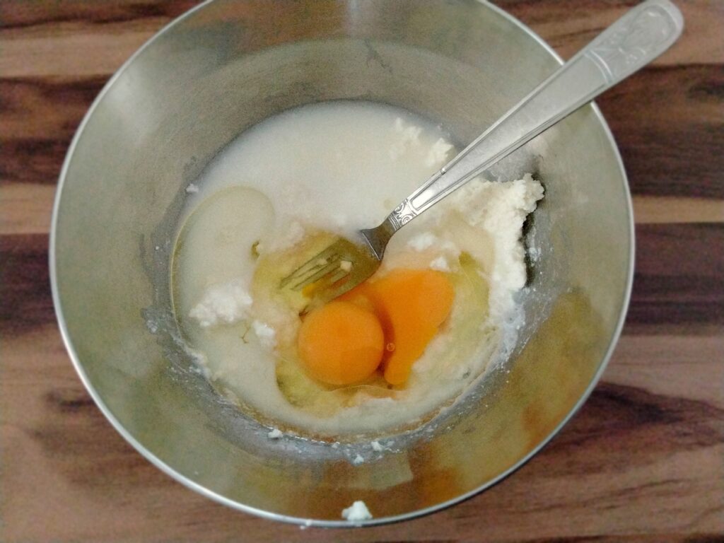 ricotta uova olio di semi