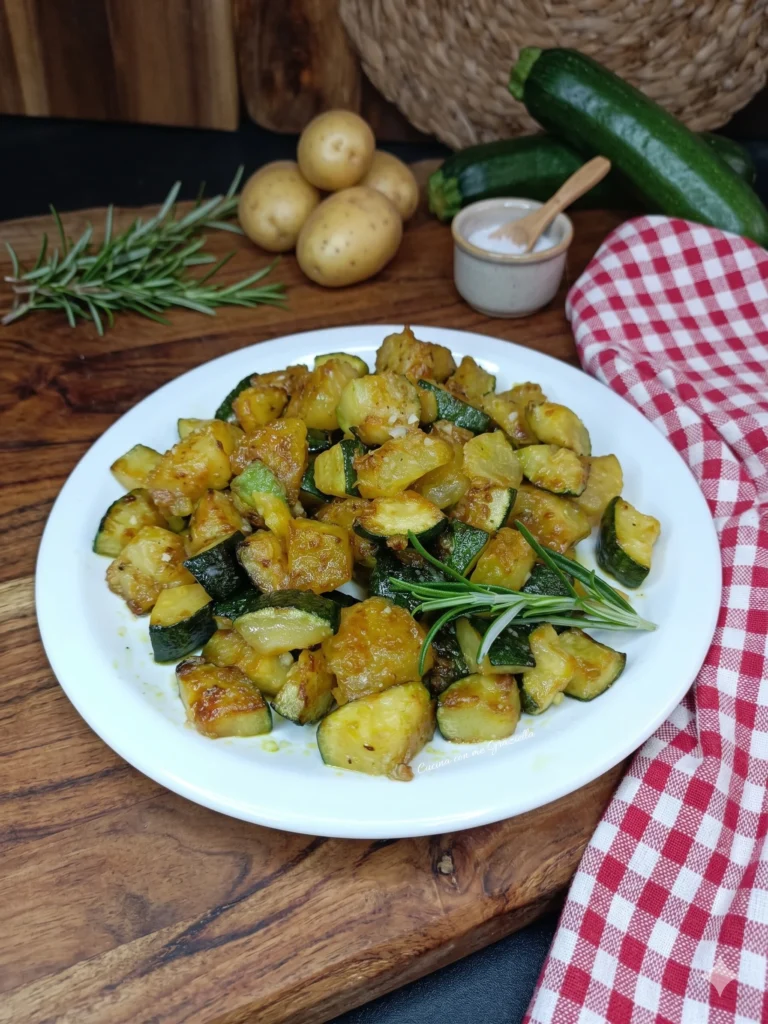 Zucchine e patate in padella