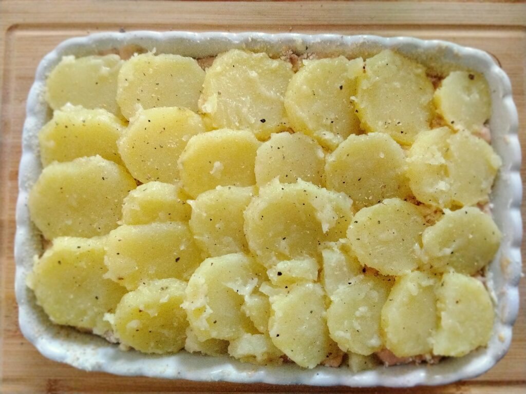 Strato patate in pirofila