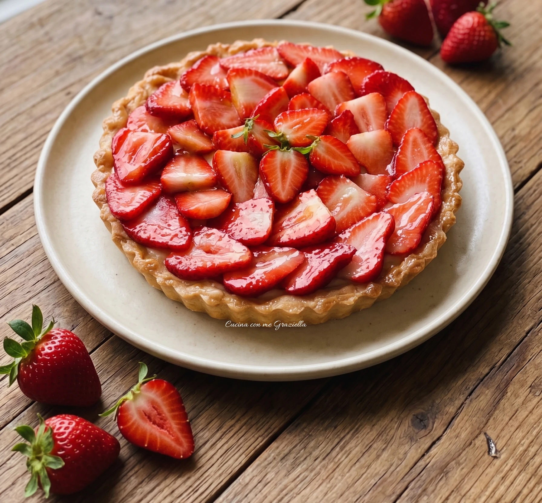 Crostata crema e fragole