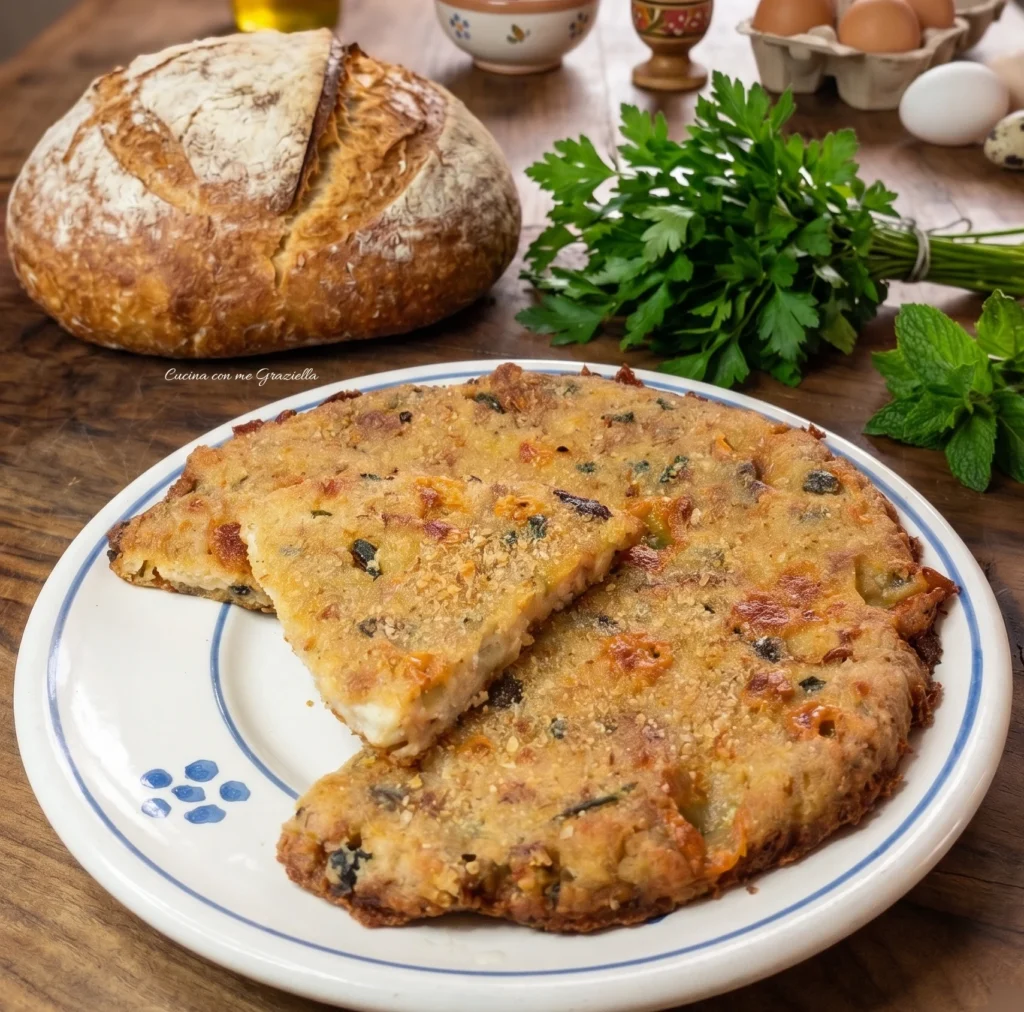 Frittata di pane alla pugliese