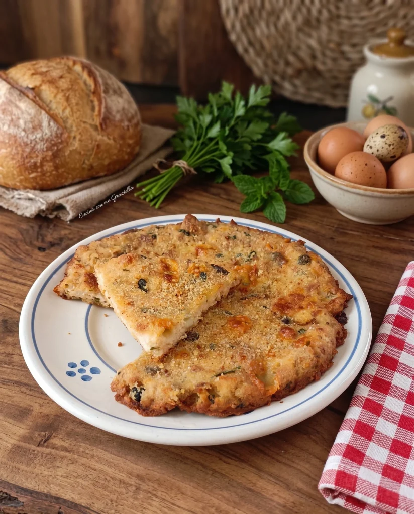 Frittata di pane alla pugliese