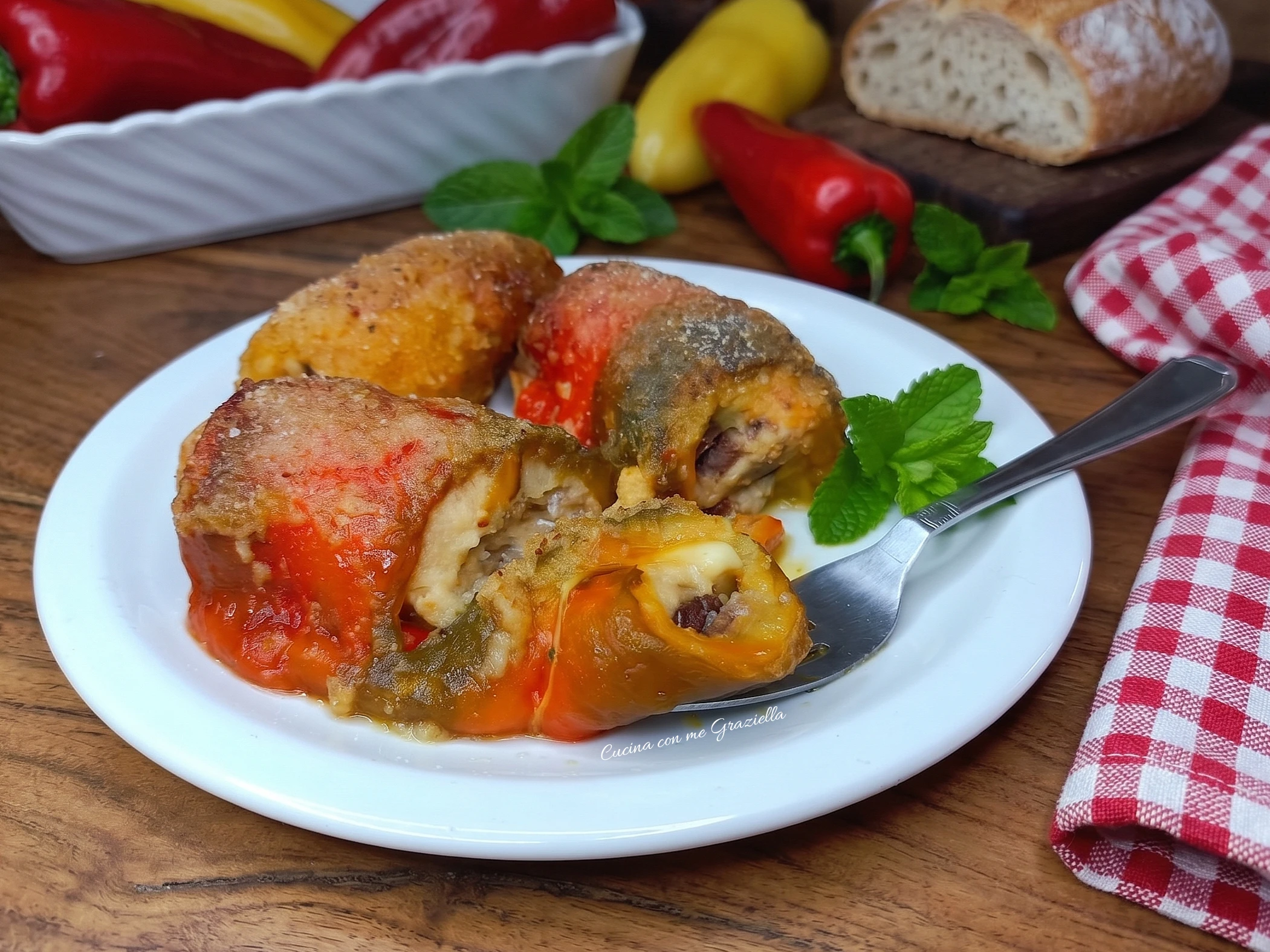 Involtini di peperoni alla napoletana