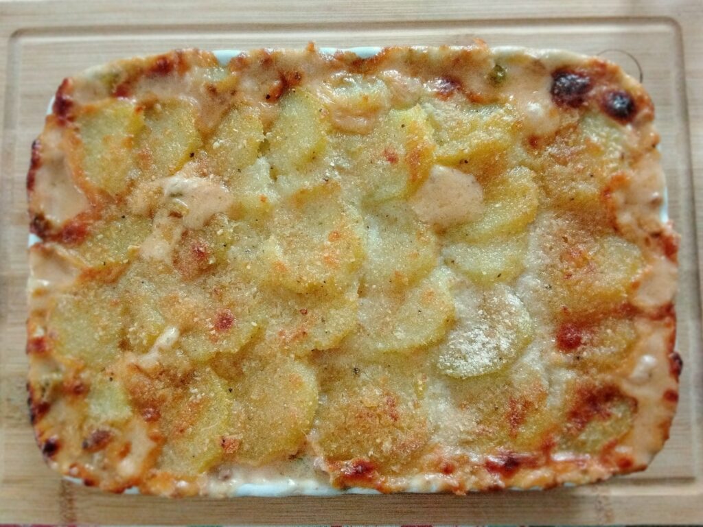 Pasticcio di patate al forno cotto