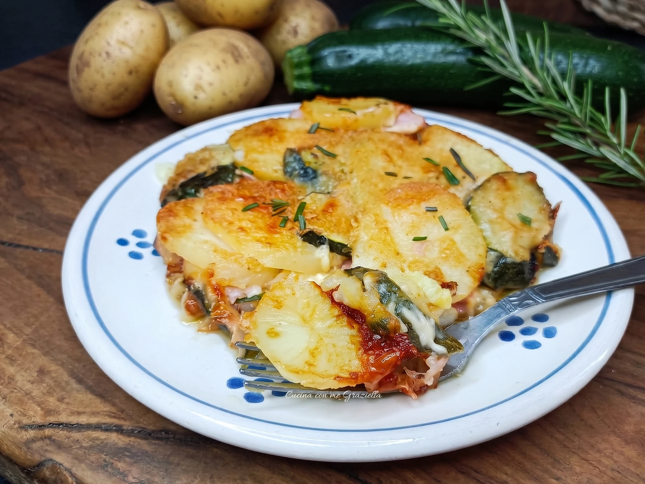 Sformato di patate e zucchine al forno