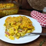 Sformato di riso piselli e speck allo zafferano