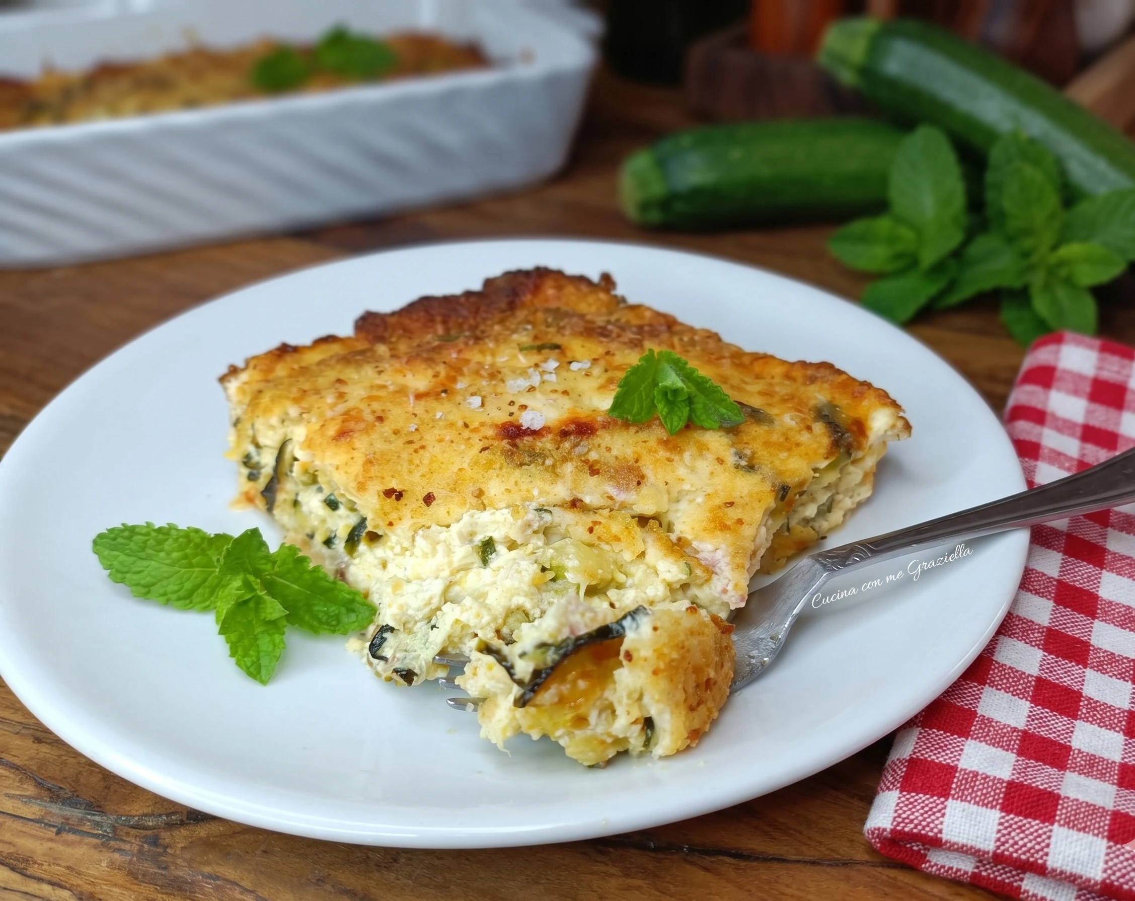 Tortino di ricotta e zucchine