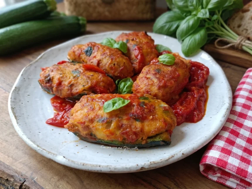 Zucchine ripiene alla calabrese