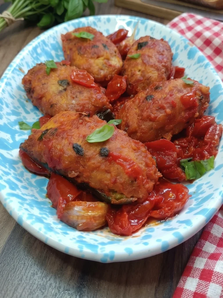 Zucchine ripiene alla calabrese Zucchine ripiene alla calabrese